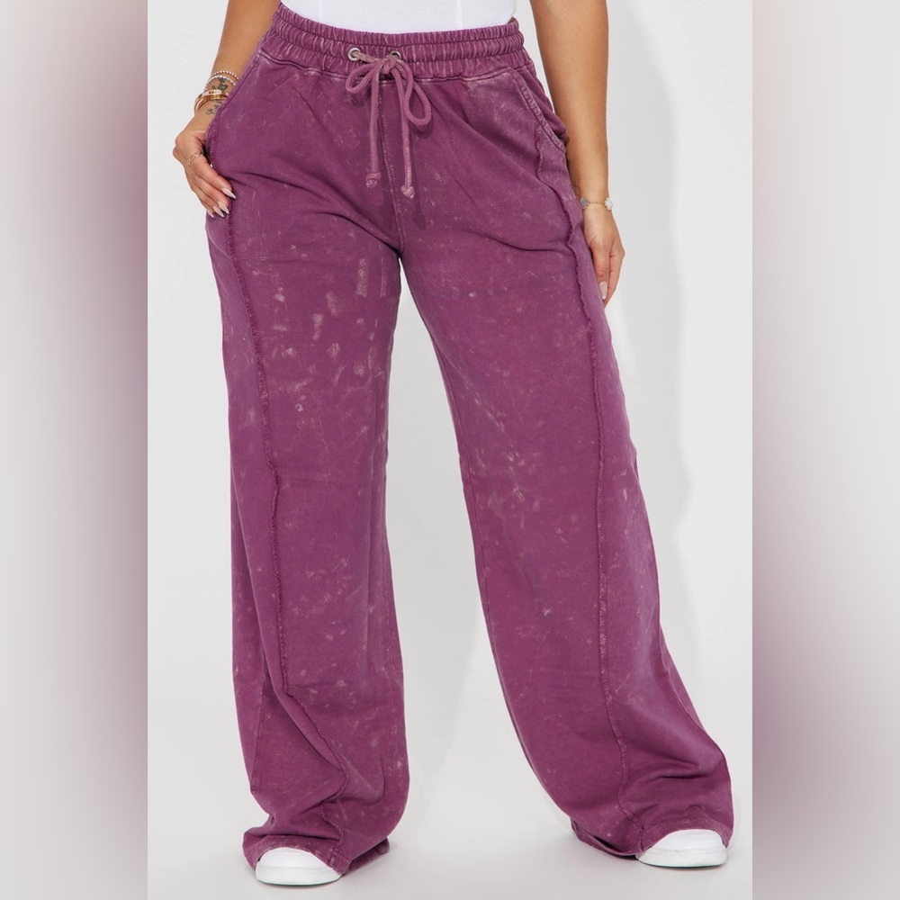 💐Plum Draw-Sting Pants💐
